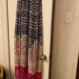 Old Navy Maxi Tribal Print Dress Size Medium